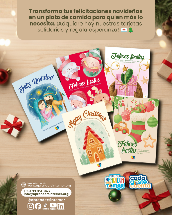 Tarjetas navideñas solidarias — Cada Gesto Cuenta